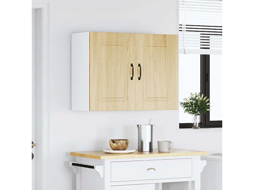 Armoire murale de cuisine chêne sonoma bois d'ingénierie