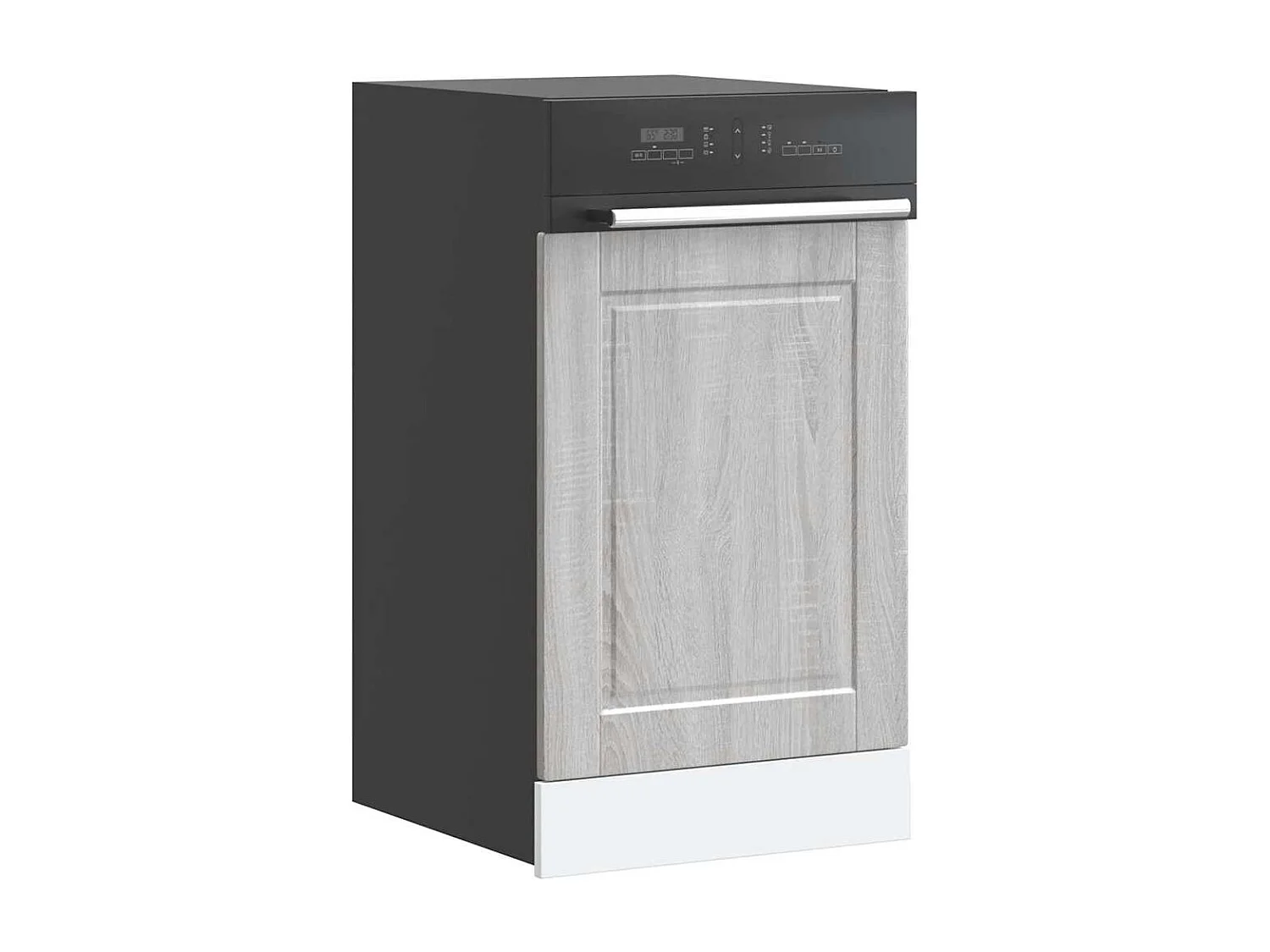 Panneau de lave-vaisselle sonoma gris 45x1,5x67 cm