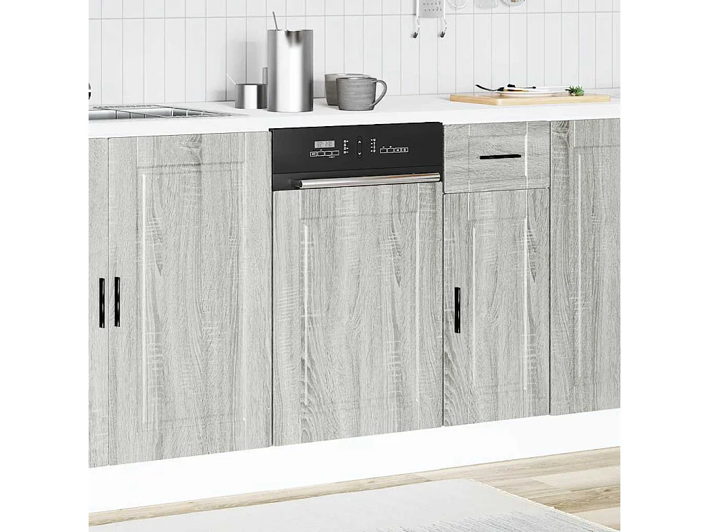 Panneau de lave-vaisselle sonoma gris 45x1,5x67 cm