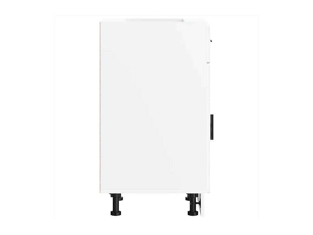 Armoire de cuisine blanc bois d'ingénierie