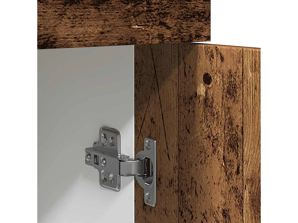 Mobiletto da terra con cassetto, legno vecchio, 40x46x81,5 cm