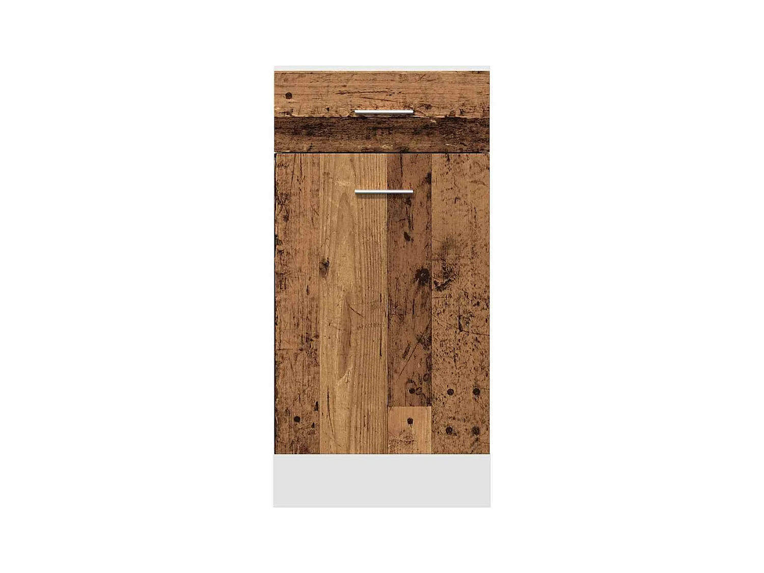 staande kast met lade, oud hout, 40x46x81,5 cm
