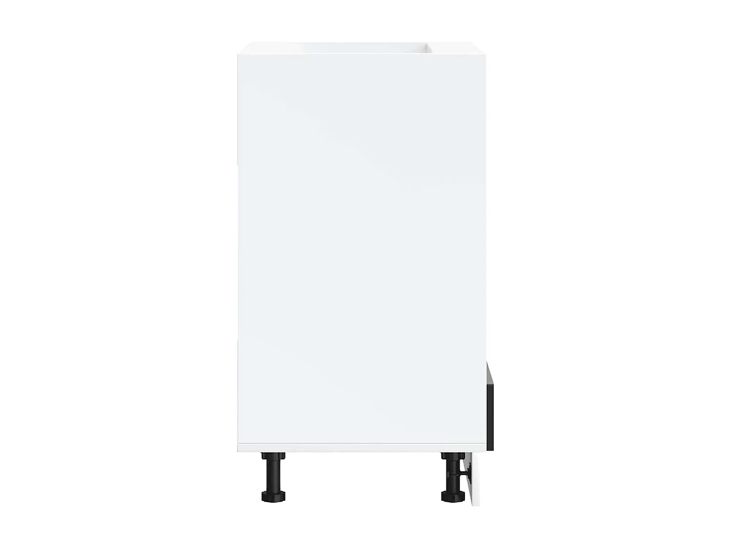 Armoire à four noir bois d'ingénierie