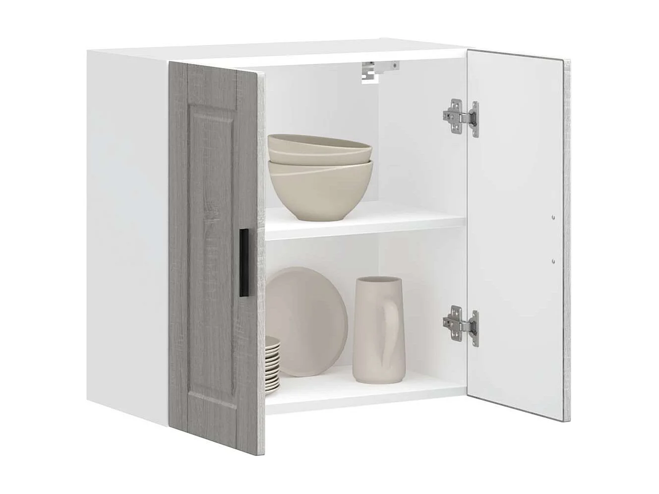 Armoire murale de cuisine sonoma gris bois d'ingénierie