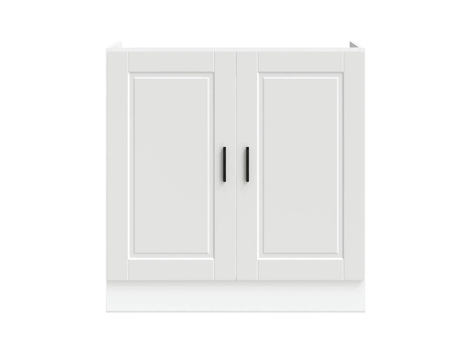 Mobile lavabo bianco 80x46x81,5 cm in legno ingegnerizzato