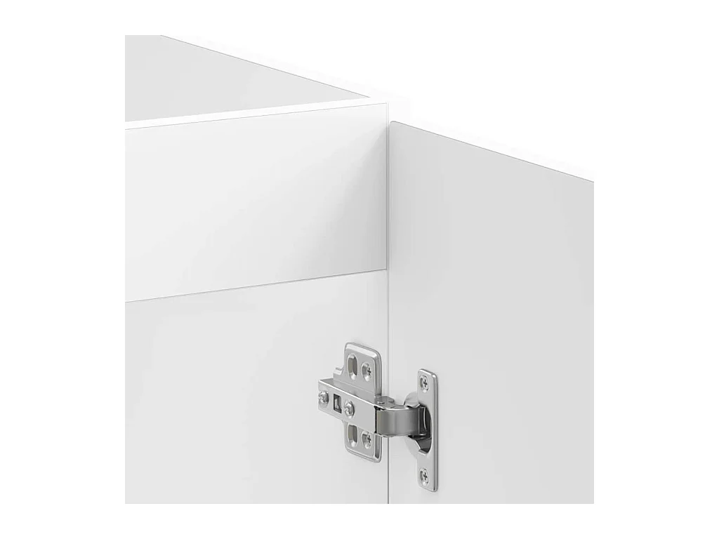 Mobile lavabo bianco 80x46x81,5 cm in legno ingegnerizzato