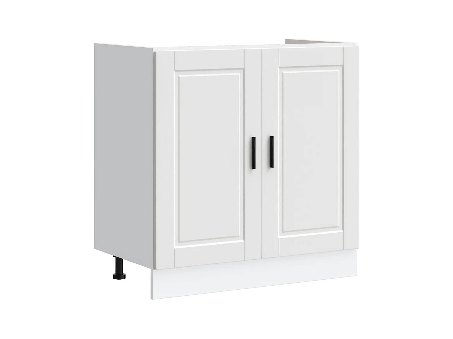 witte spoelbakkast 80x46x81,5 cm bewerkt hout