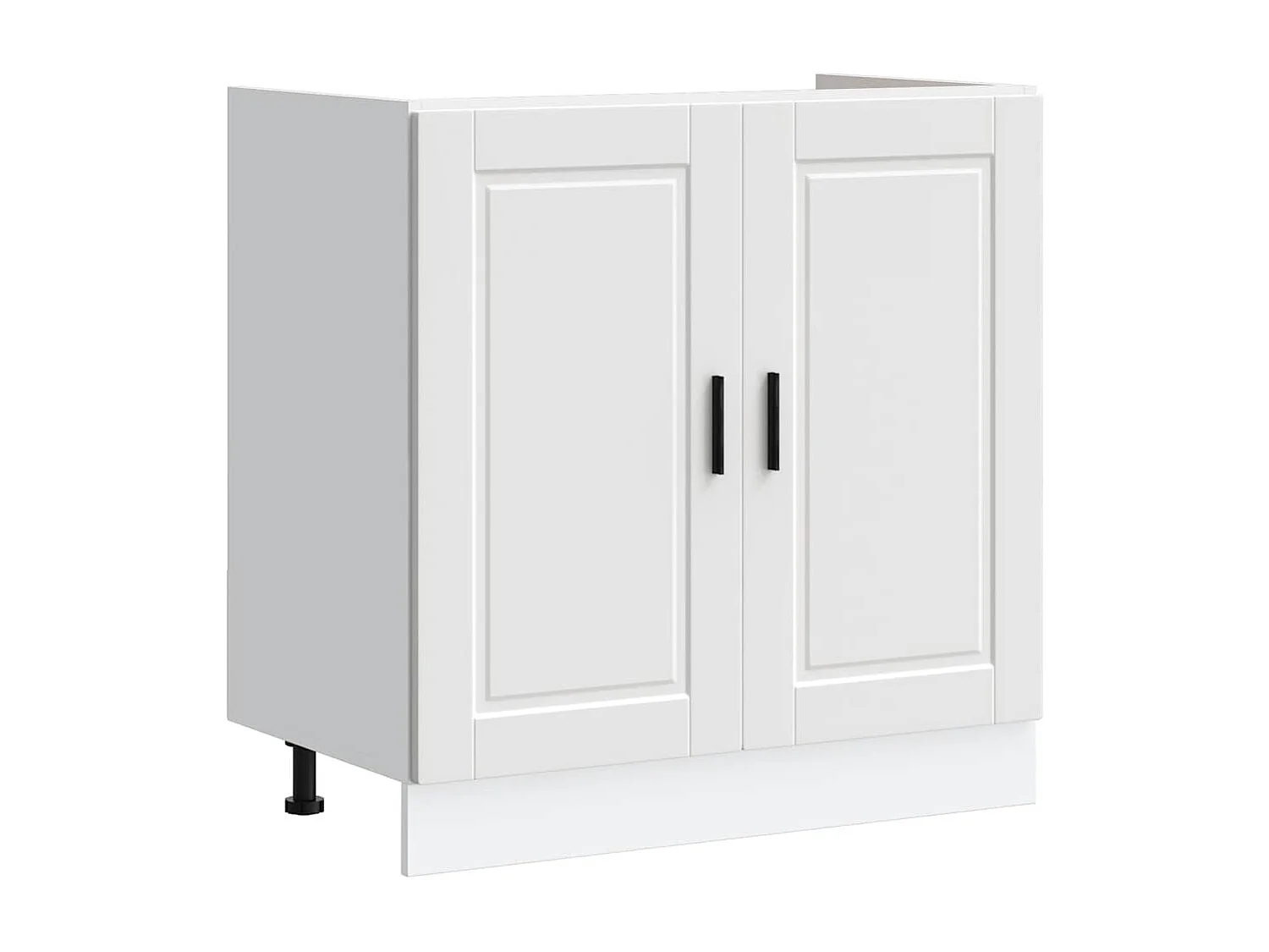 witte spoelbakkast 80x46x81,5 cm bewerkt hout