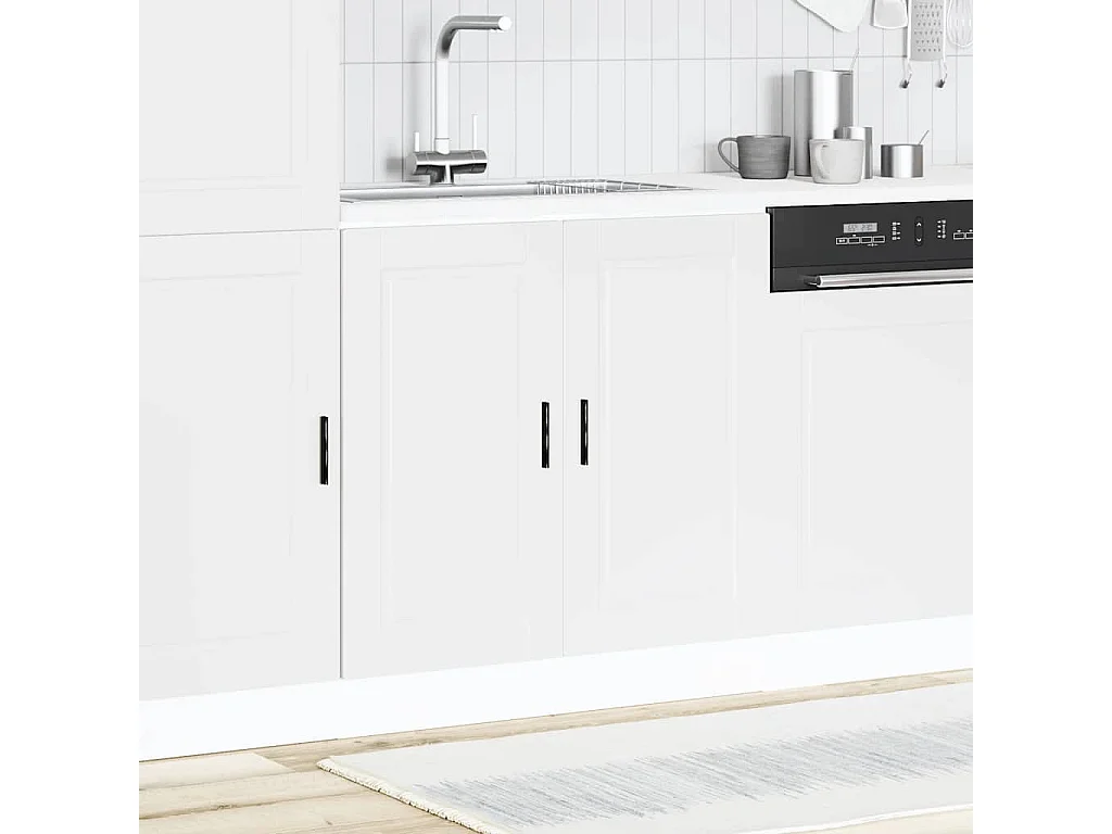 witte spoelbakkast 80x46x81,5 cm bewerkt hout