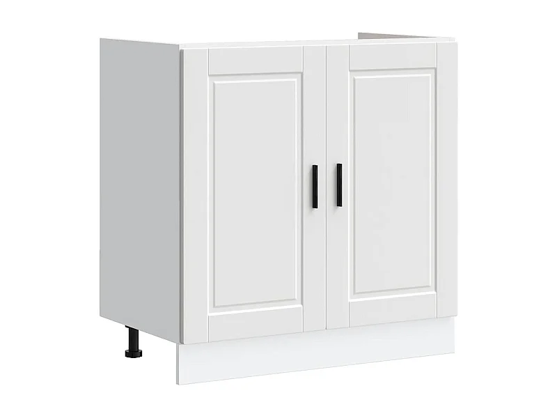 witte spoelbakkast 80x46x81,5 cm bewerkt hout