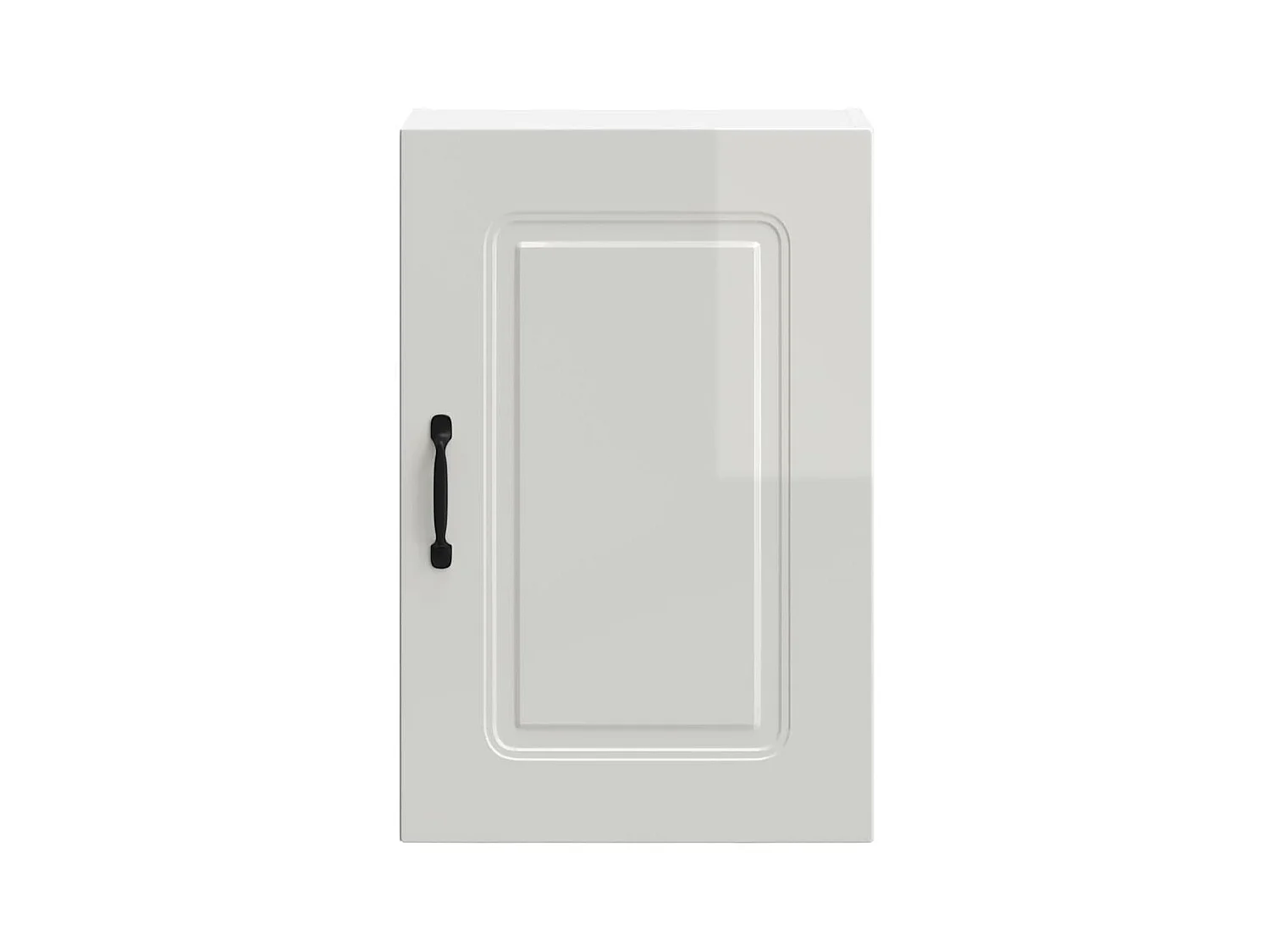 Armoire murale de cuisine blanc brillant bois ingénierie