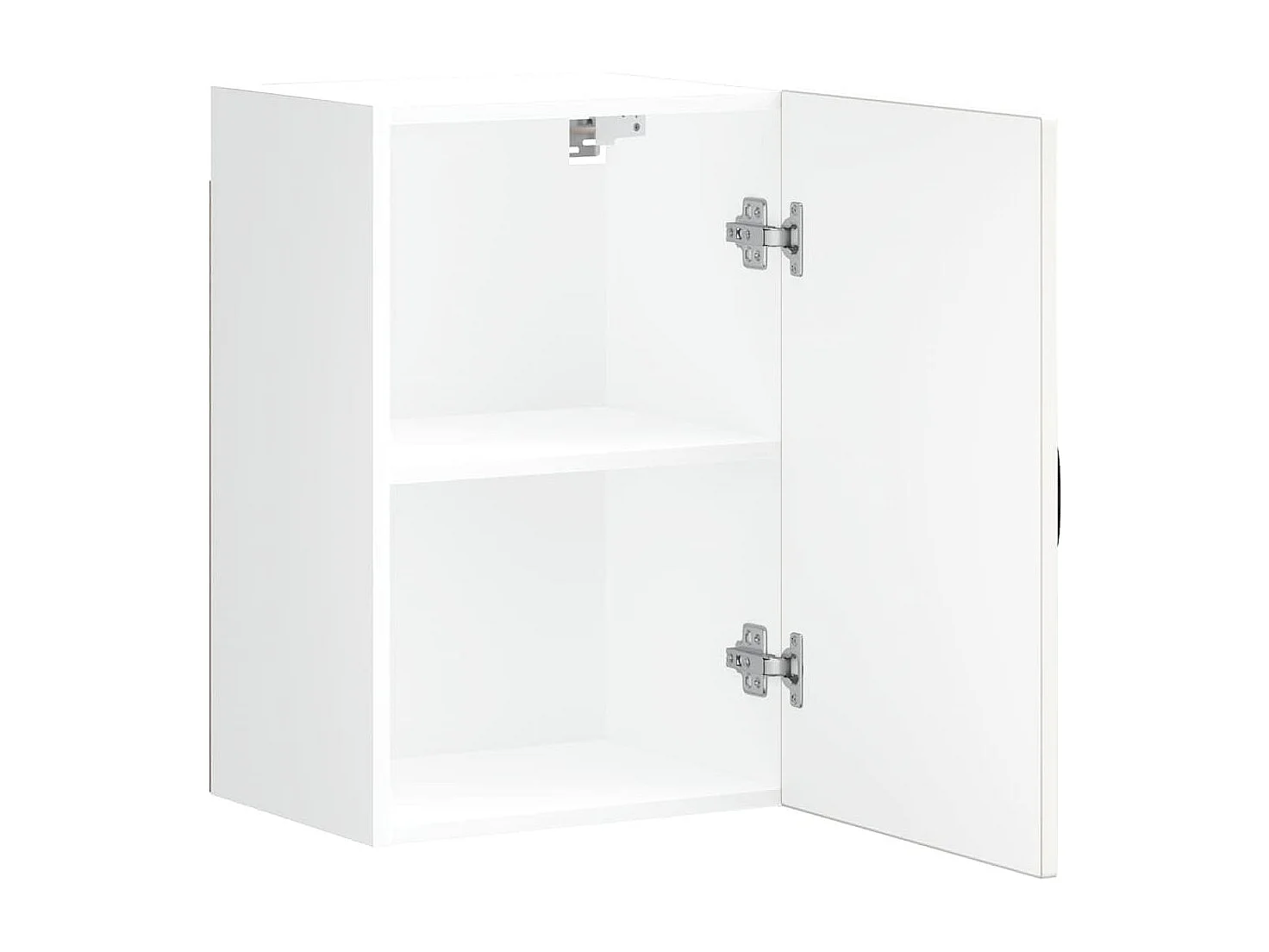 Armoire murale de cuisine blanc brillant bois ingénierie