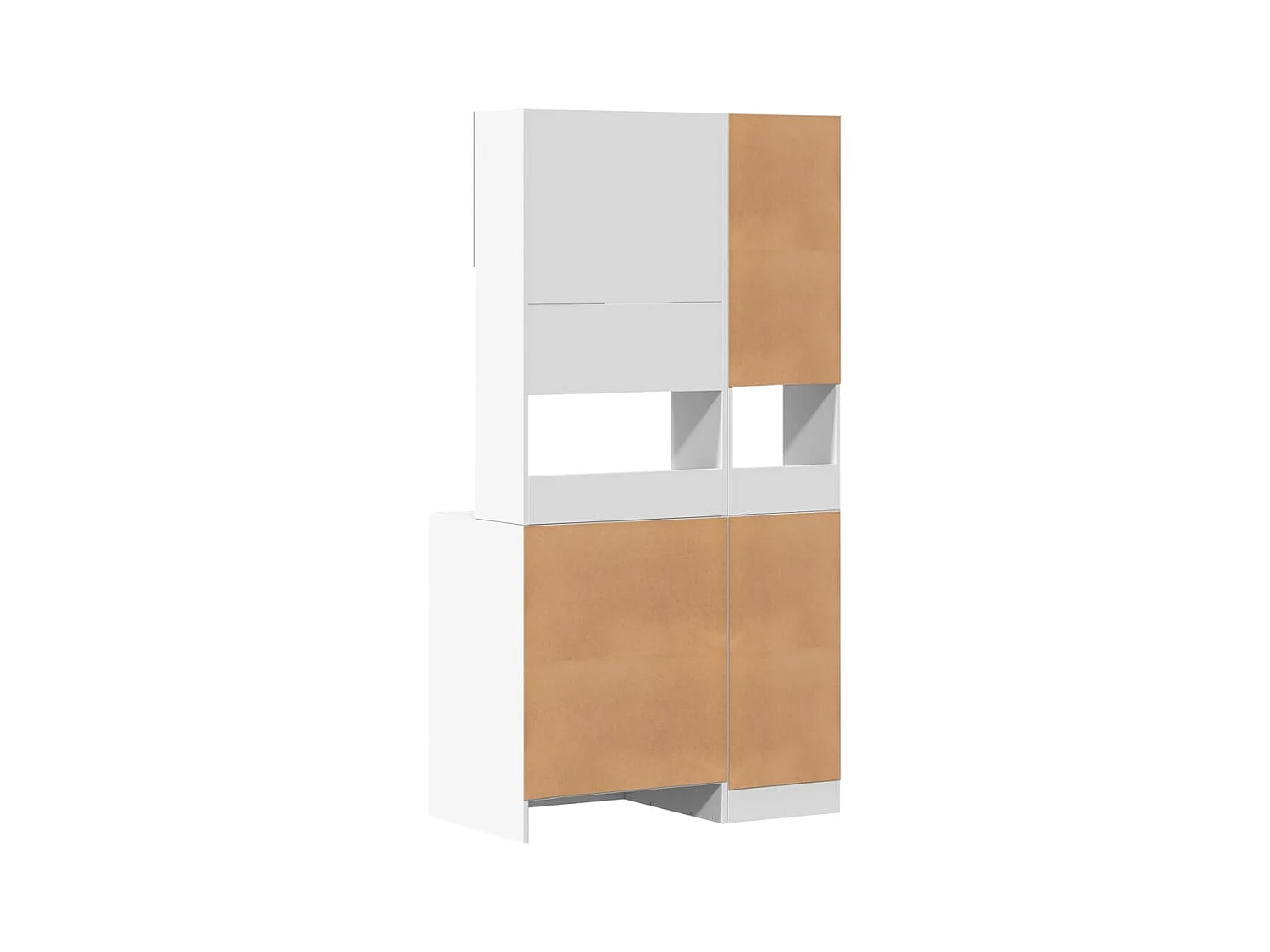 Mueble de cocina blanco 95x50x180 cm madera contrachapada