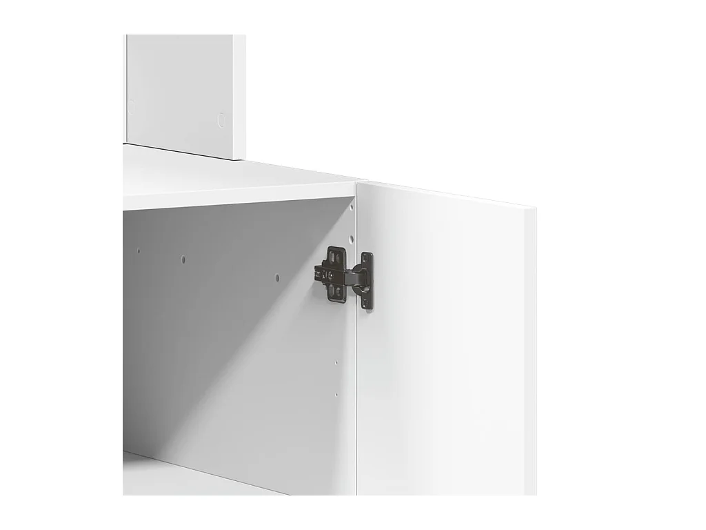 Witte keukenkast 95x50x180 cm van bewerkt hout