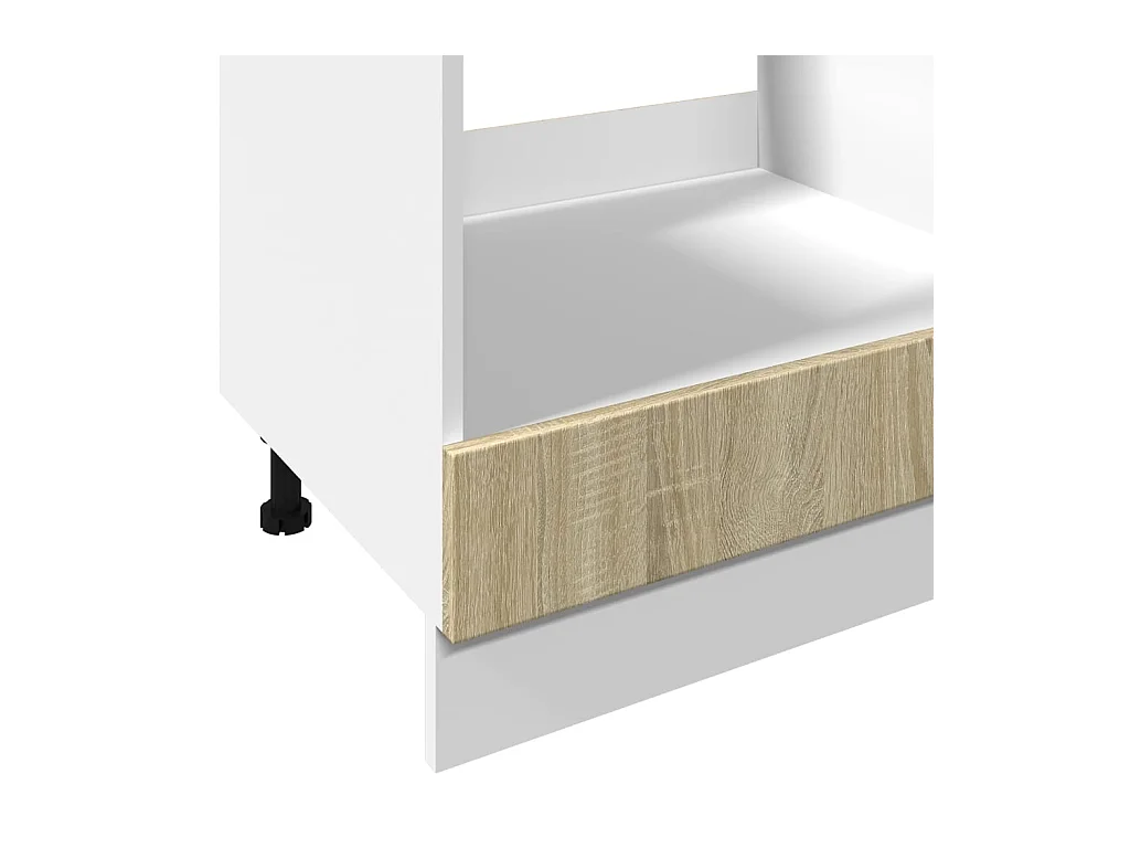 Armoire à four Chêne sonoma 60x46x81,5 cm Aggloméré