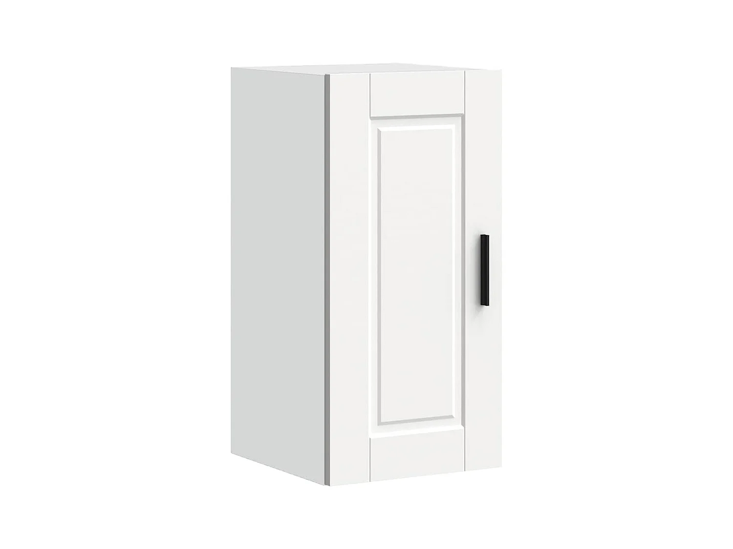 witte bewerkte houten keukenwandkast