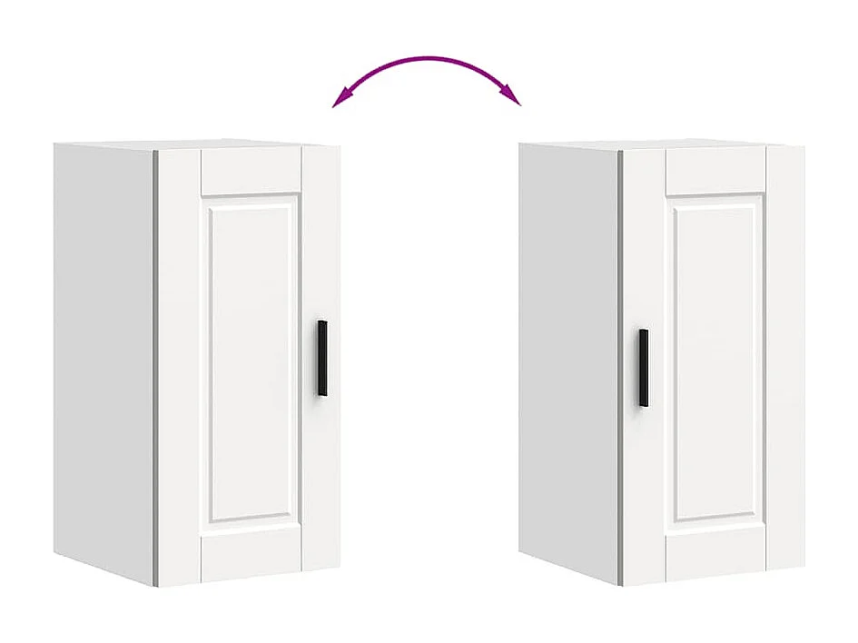 Armoire murale de cuisine blanc bois d'ingénierie