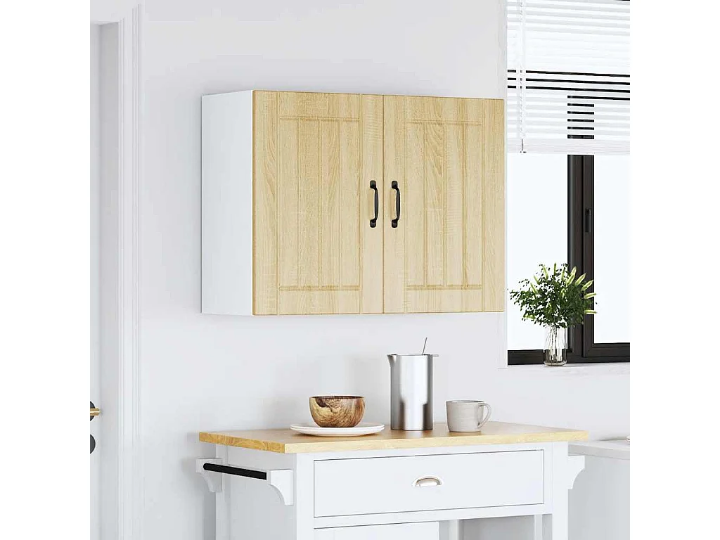 Armoire murale de cuisine chêne sonoma bois ingénierie