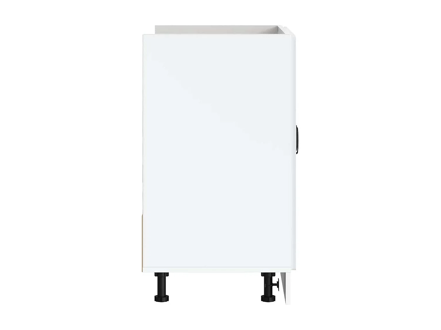 Mobile lavabo base in legno ingegnerizzato bianco lucido Lucca