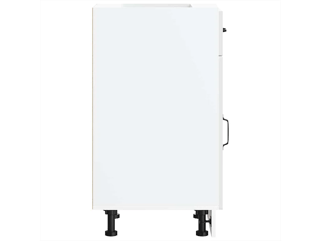 Mobile da cucina in legno ingegnerizzato bianco lucido