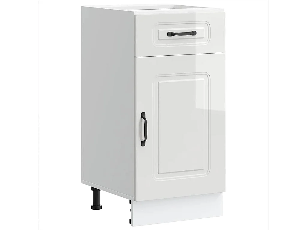 Kalmar keukenkast wit hoogglans bewerkt hout