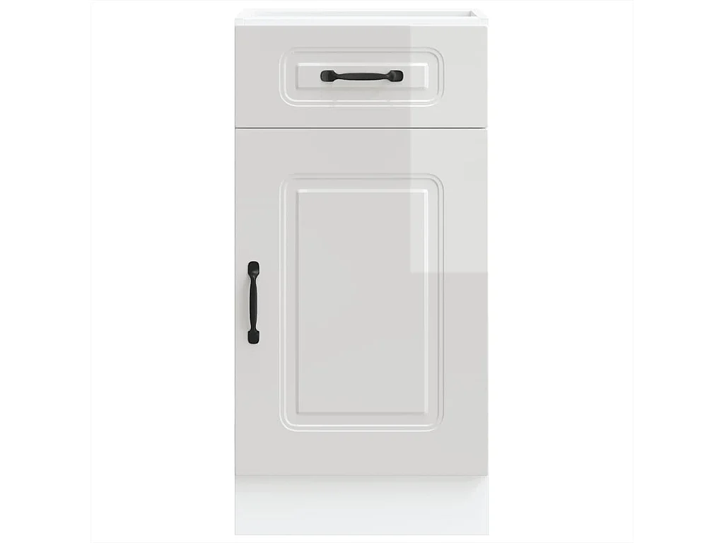 Kalmar keukenkast wit hoogglans bewerkt hout