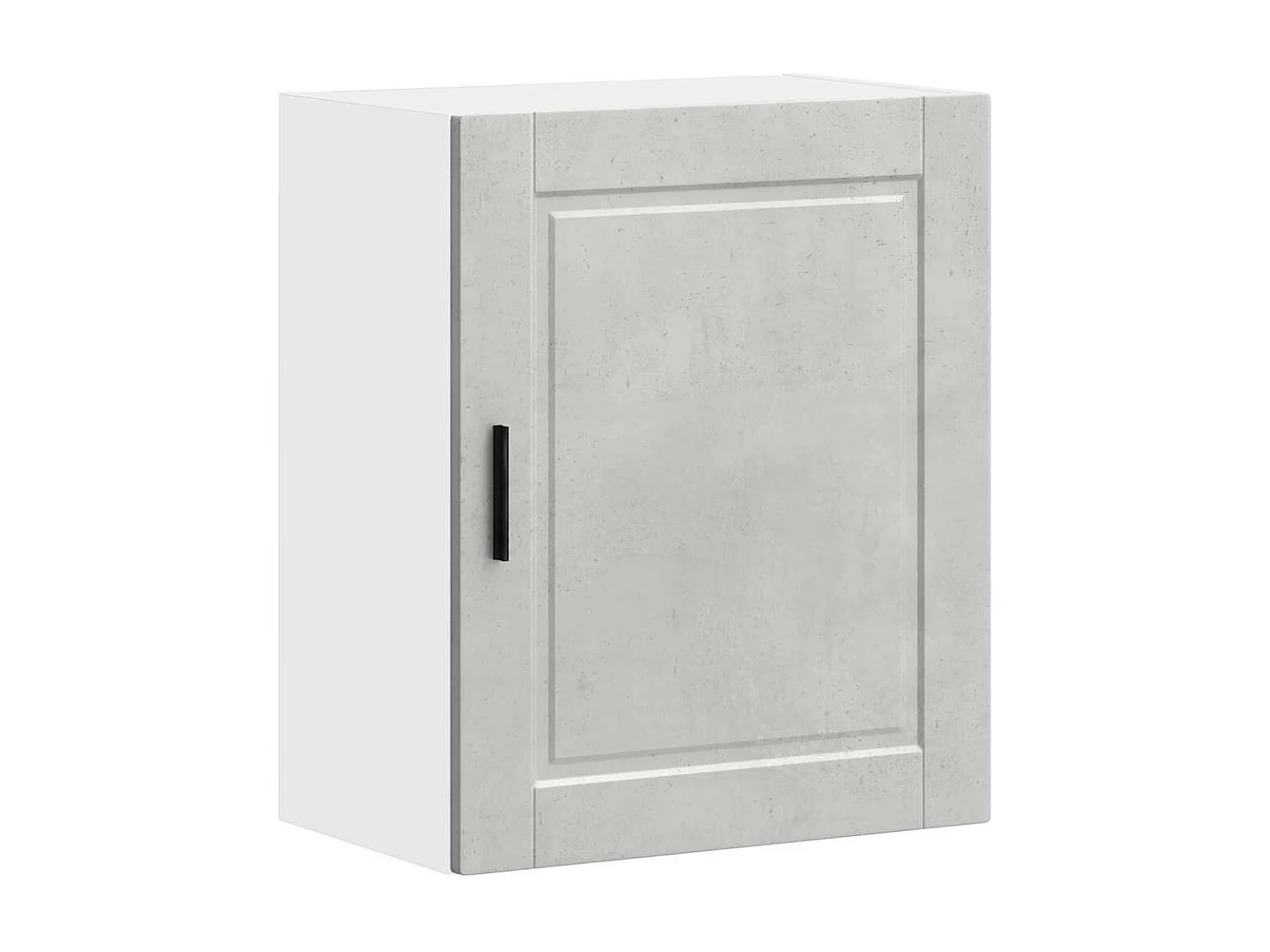 Armoire murale de cuisine gris béton bois d'ingénierie