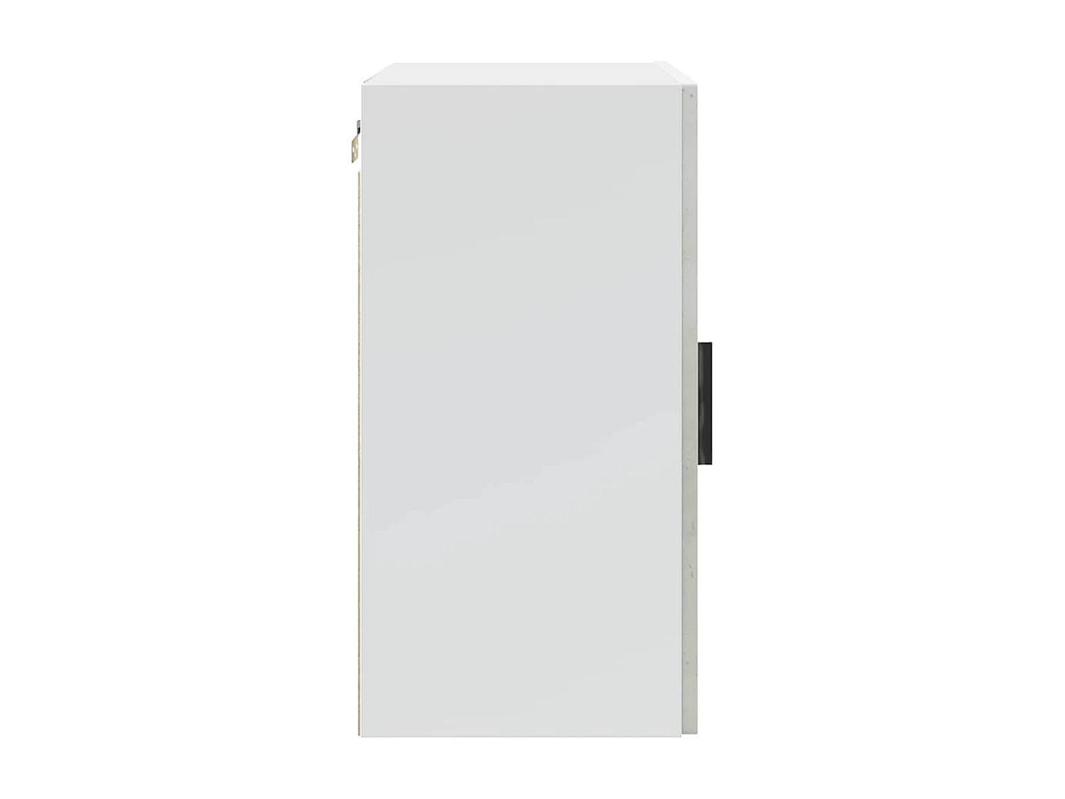 Armoire murale de cuisine gris béton bois d'ingénierie