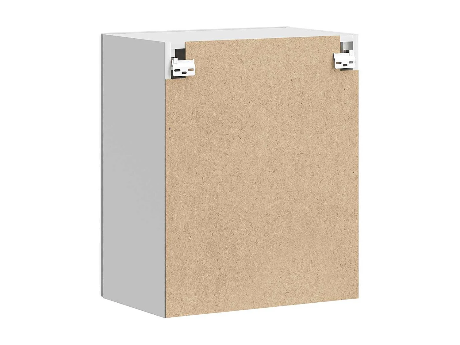 Armoire murale de cuisine gris béton bois d'ingénierie