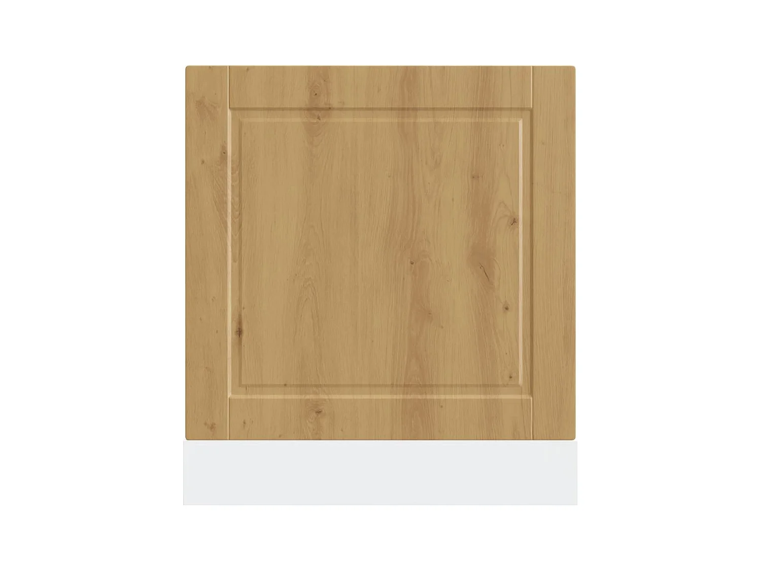 Pannello lavastoviglie in rovere artigianale 60x1,5x67 cm