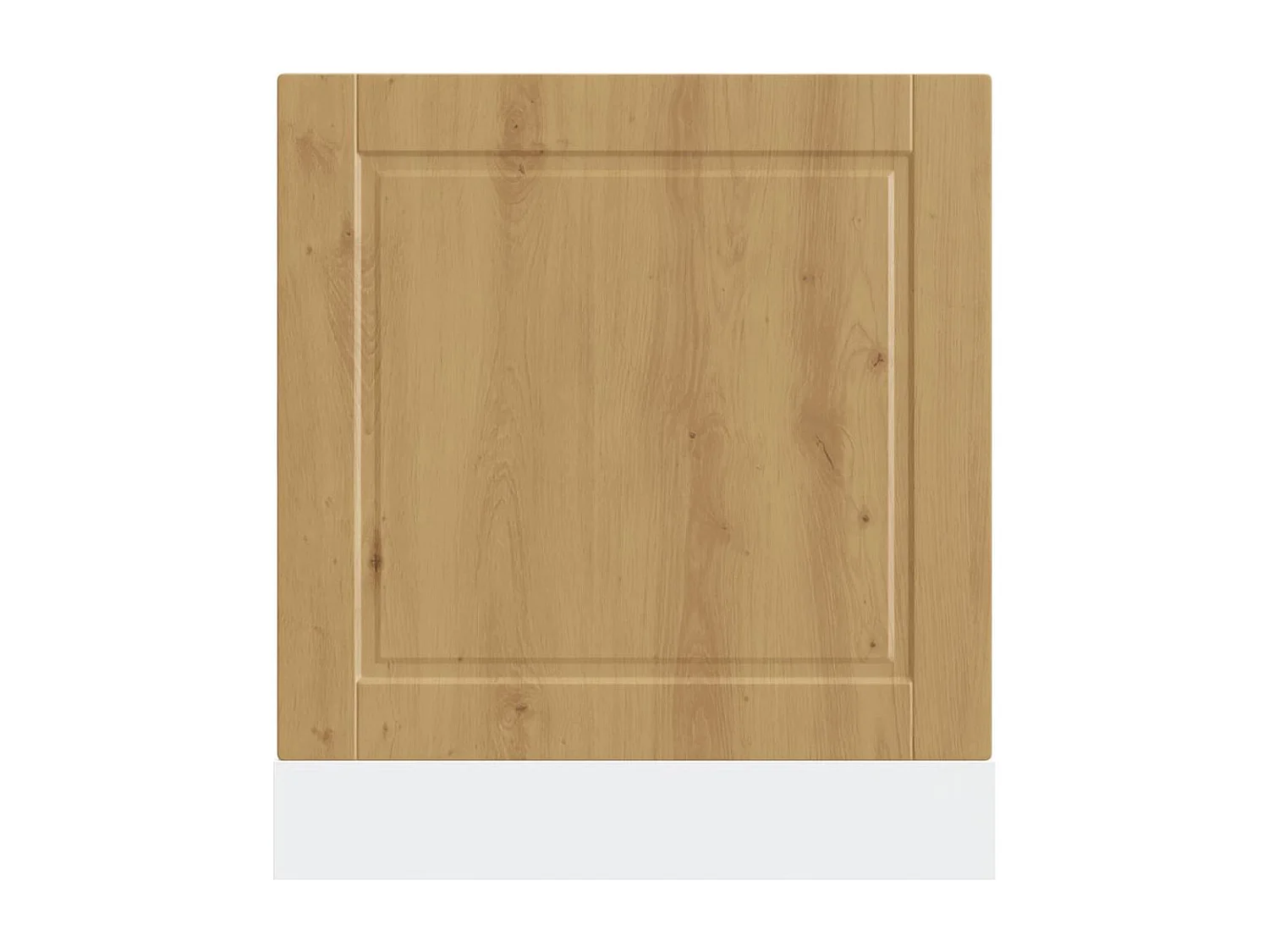 handgemaakt eiken vaatwasserpaneel 60x1,5x67 cm