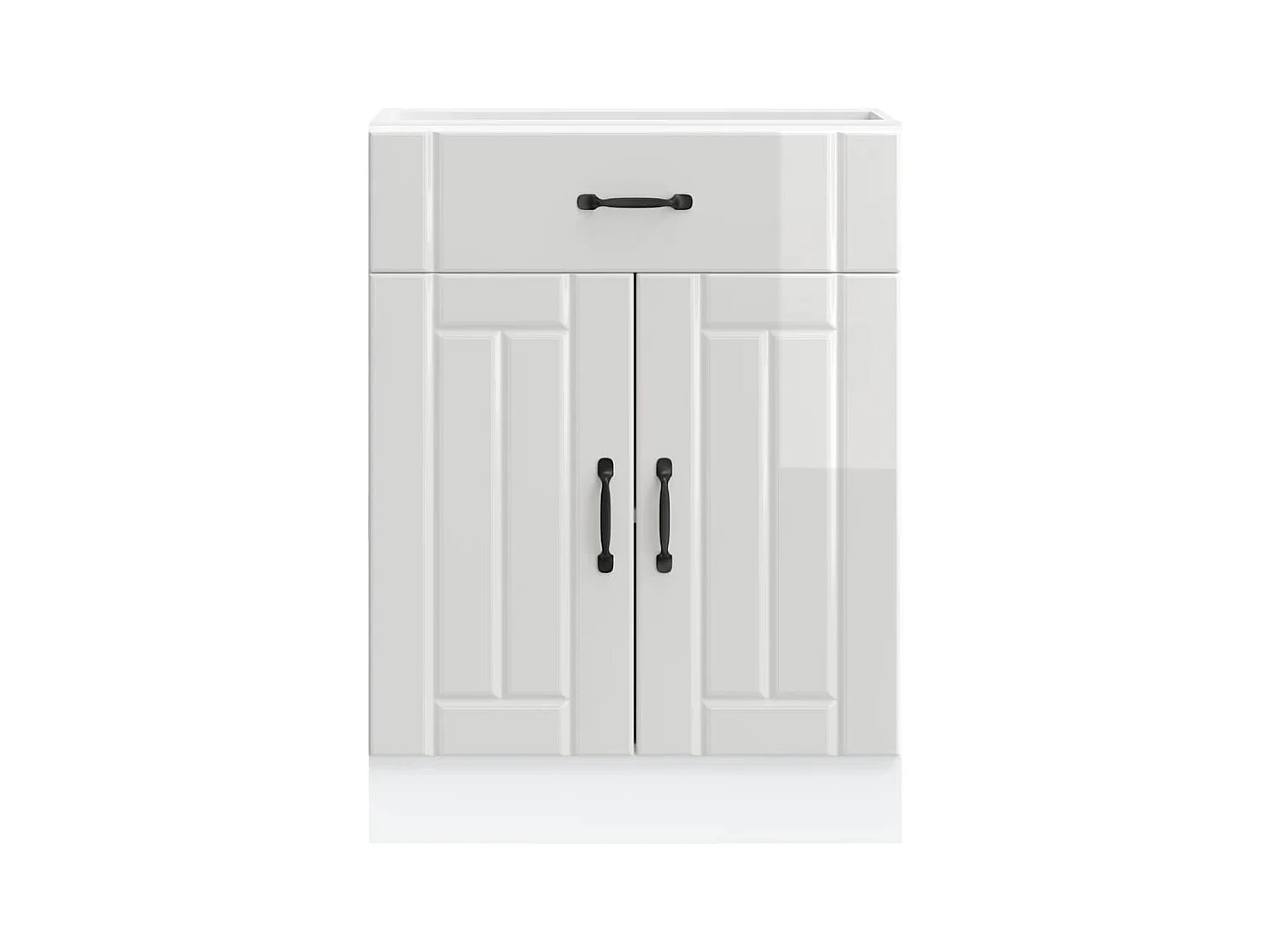 Mobile da cucina in legno ingegnerizzato bianco lucido