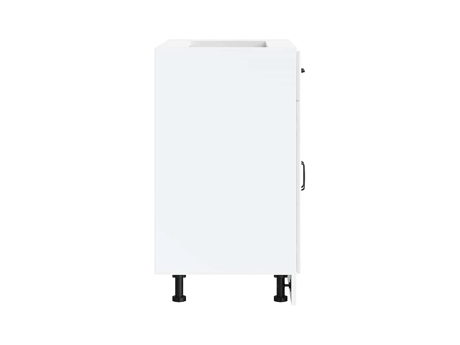 Mobile da cucina in legno ingegnerizzato bianco lucido