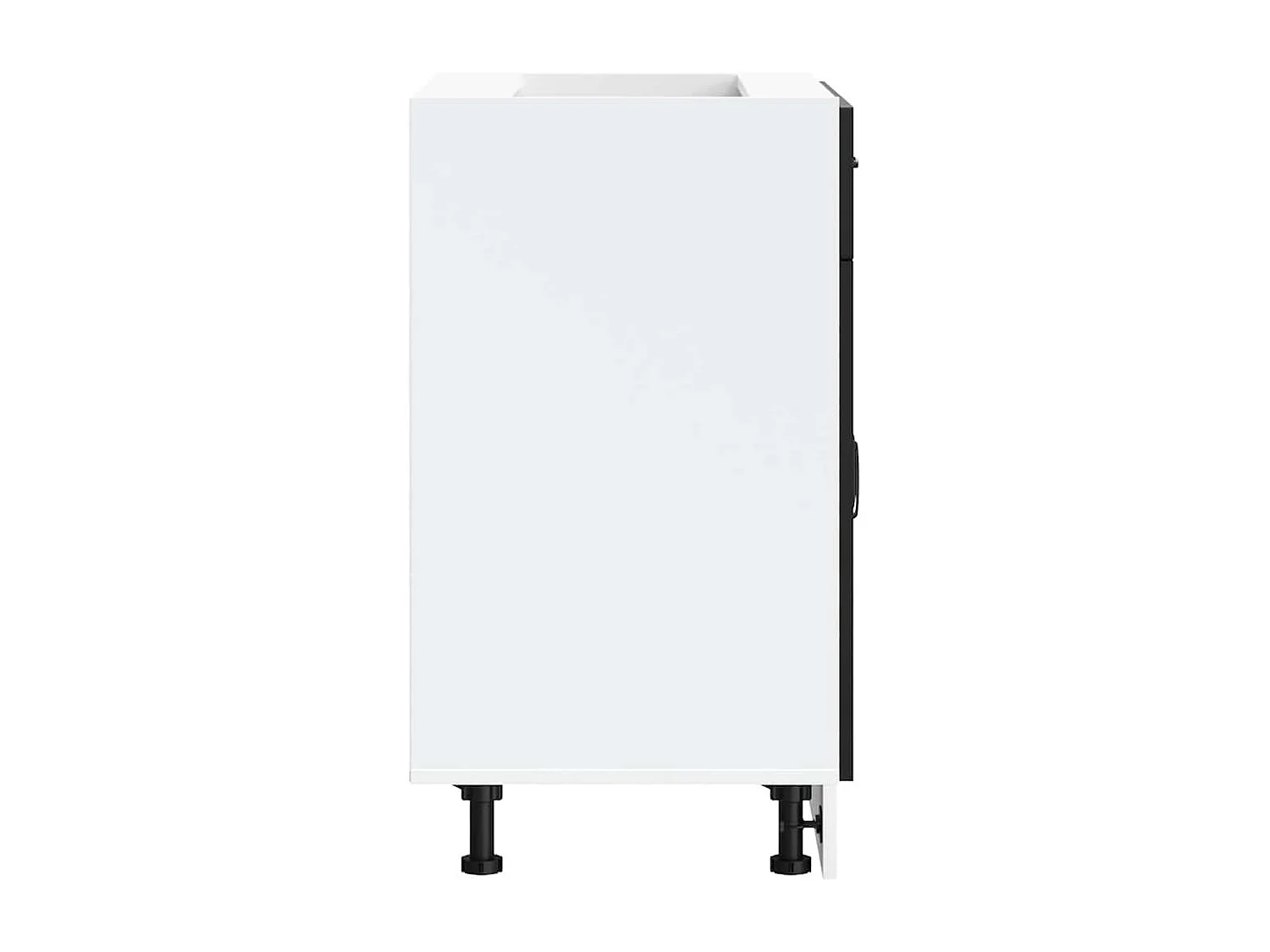 Mobile da cucina in legno ingegnerizzato nero