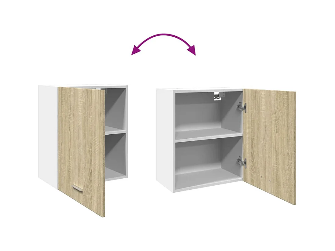 Wandkast "Lyon", Sonoma eiken, 50x31x60 cm