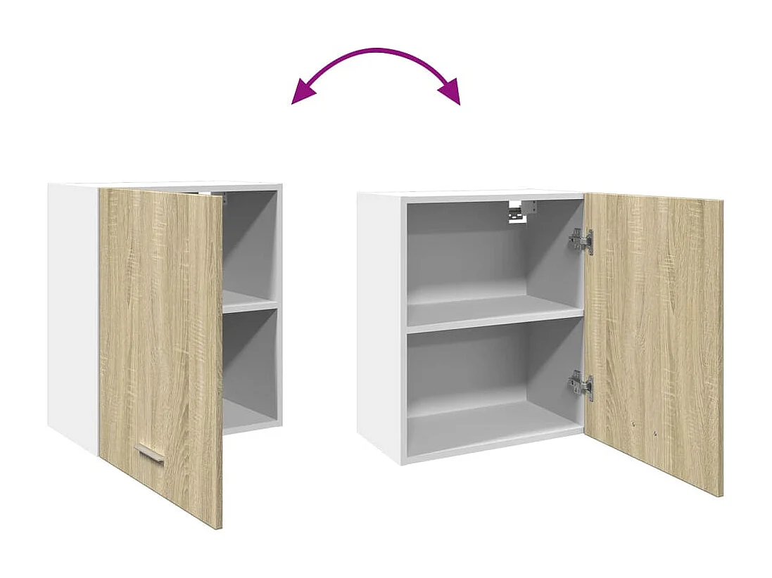 Armoire murale chêne sonoma 50x31x60 cm