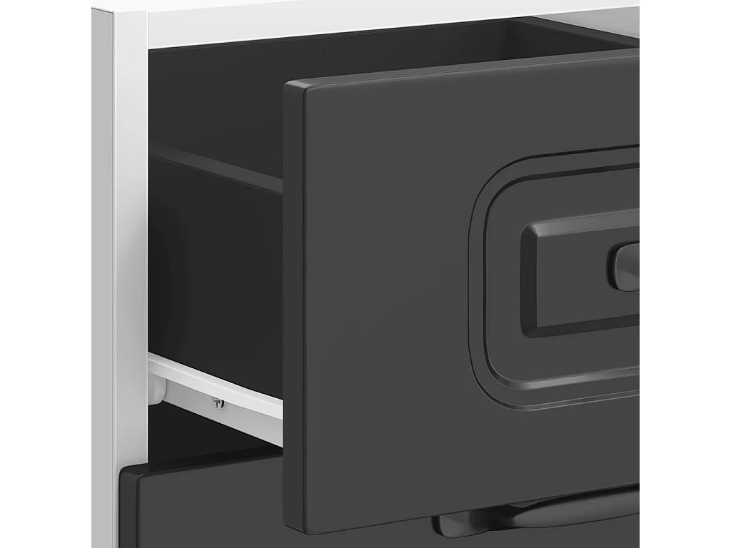 Mobile da cucina in legno ingegnerizzato nero