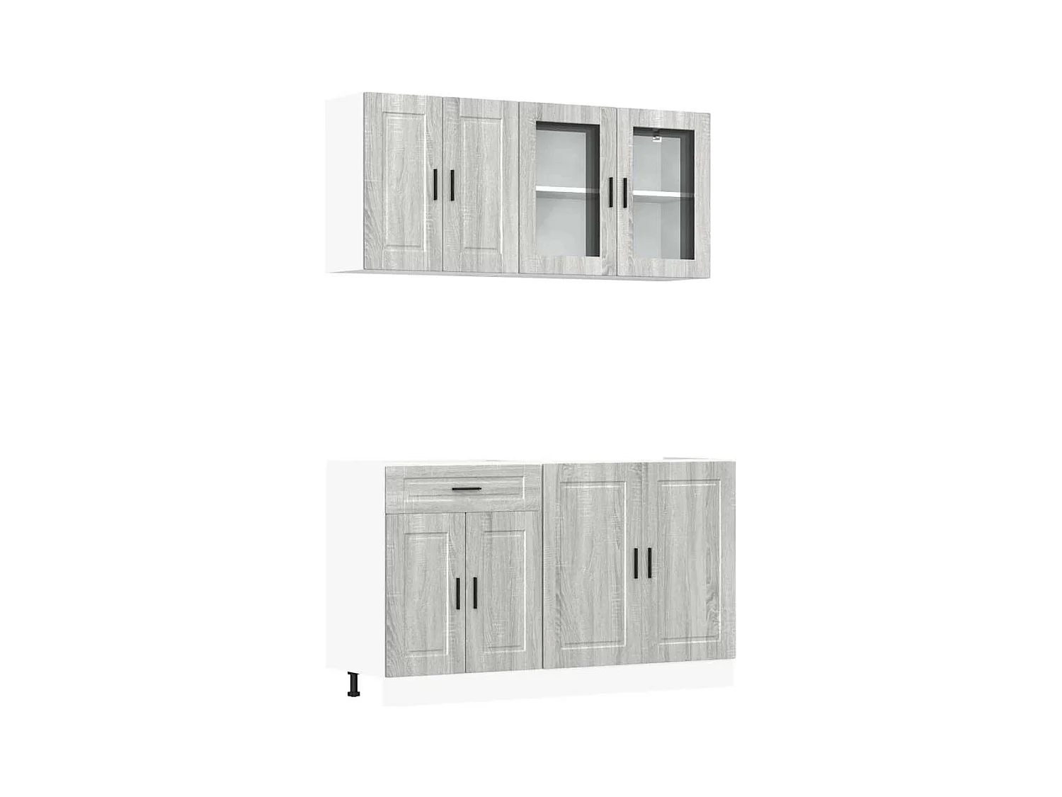 Ensemble d'armoires de cuisine 4 pcs bois d'ingénierie