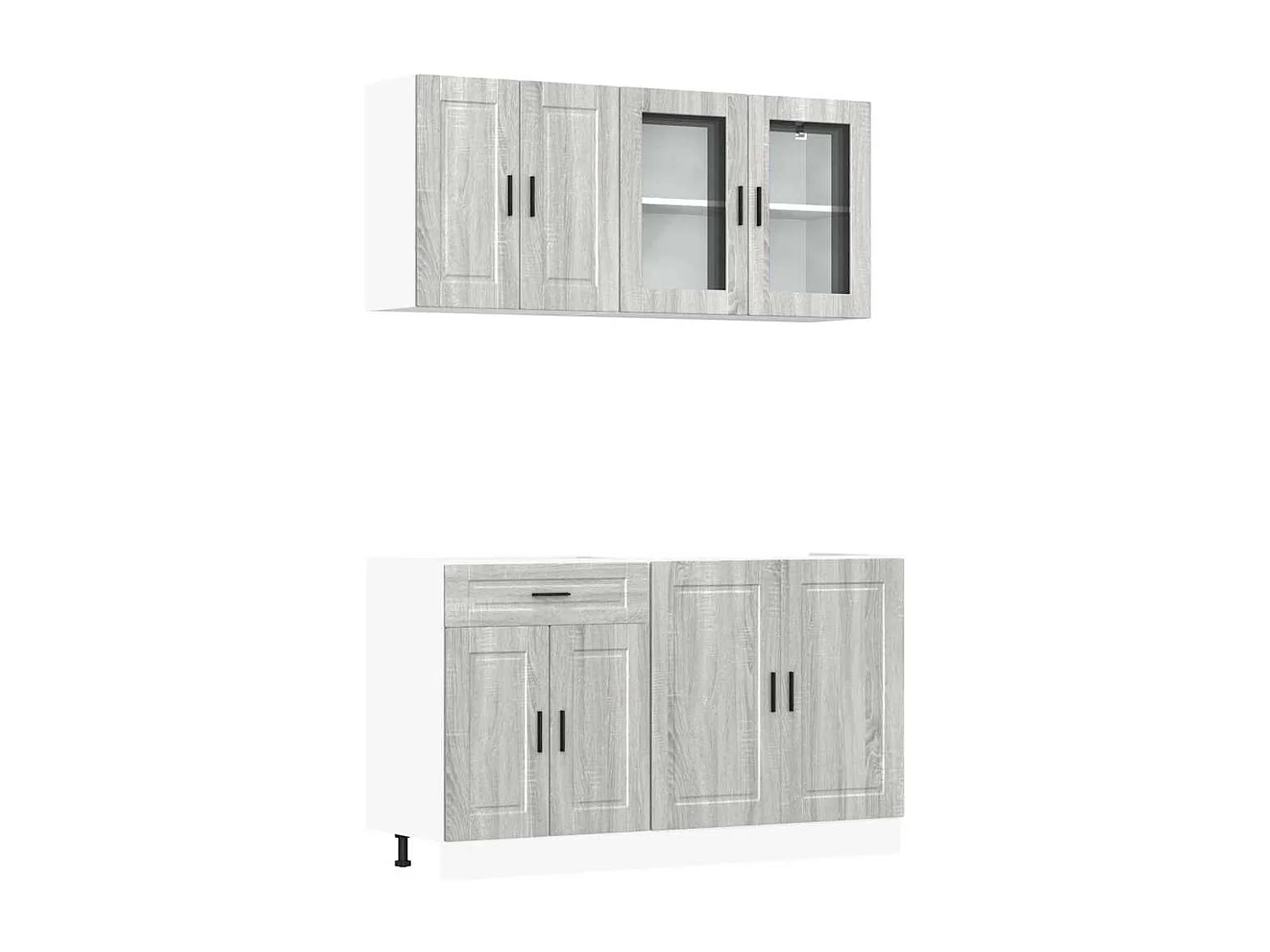 Ensemble d'armoires de cuisine 4 pcs bois d'ingénierie