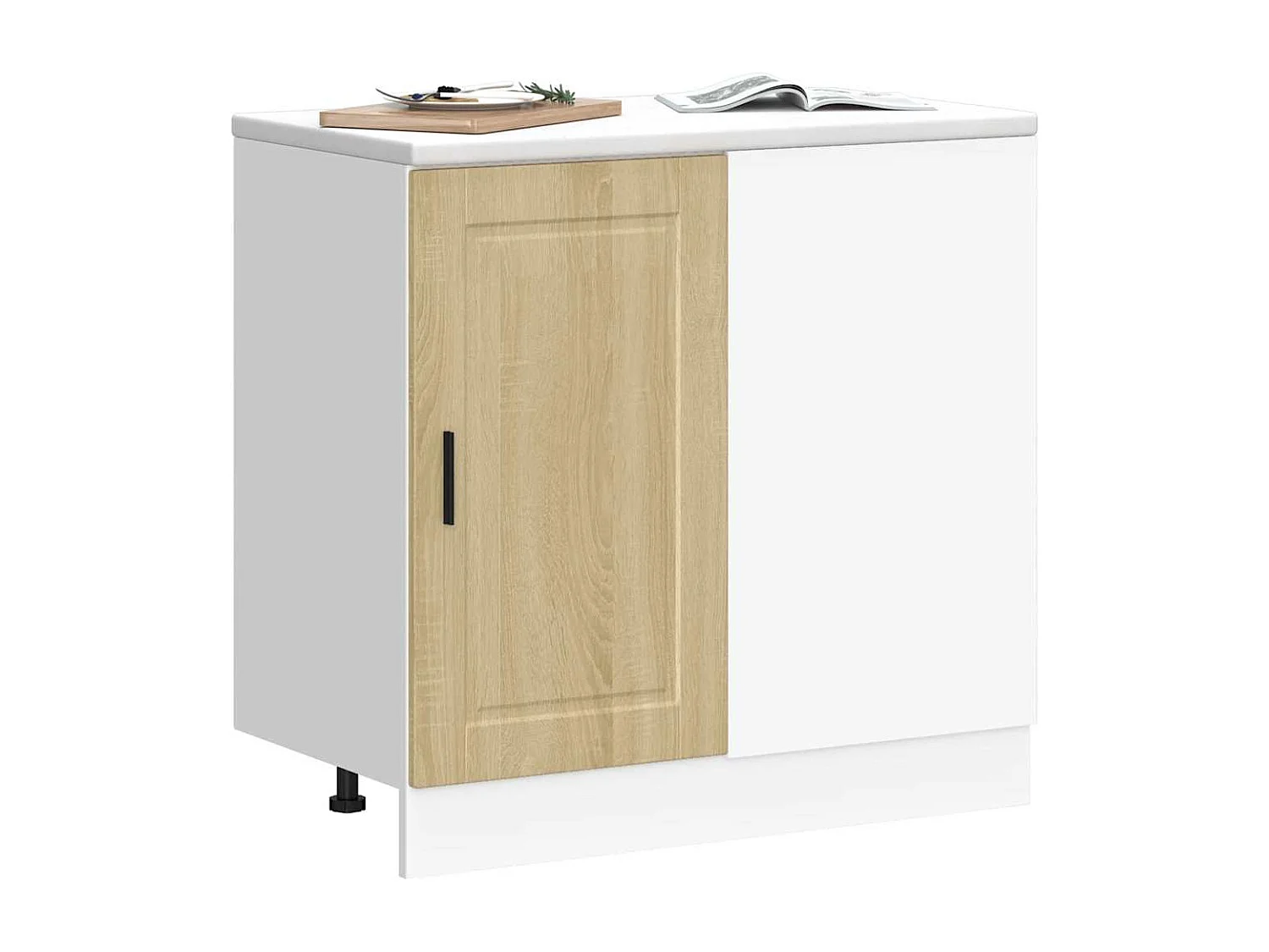 Armoire de cuisine chêne sonoma bois d'ingénierie