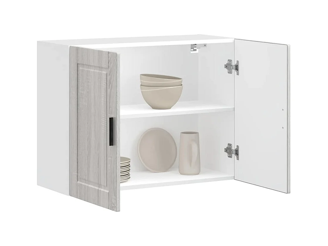 Armoire murale de cuisine sonoma gris bois d'ingénierie