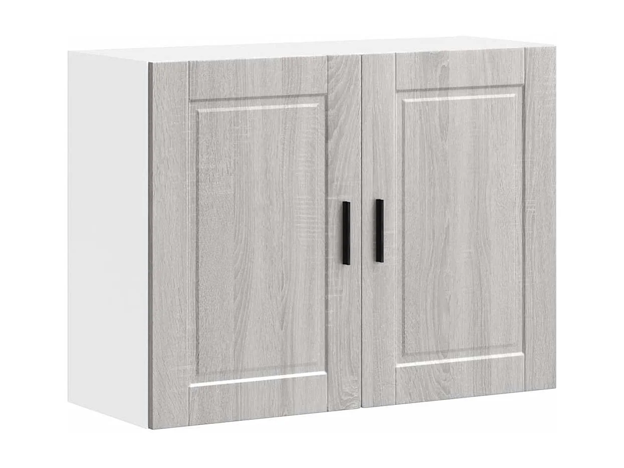 Armoire murale de cuisine sonoma gris bois d'ingénierie