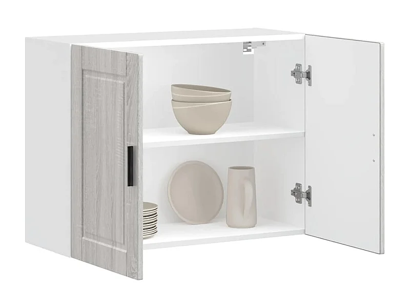 Armoire murale de cuisine sonoma gris bois d'ingénierie