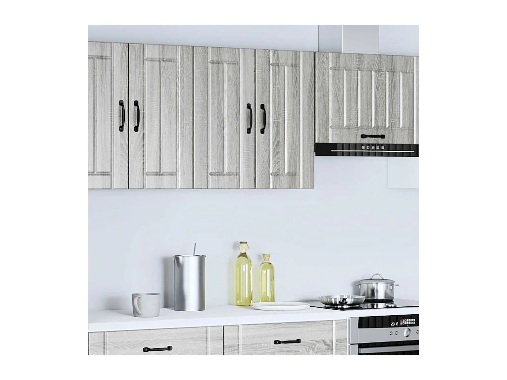 Armoire murale de cuisine sonoma gris bois ingénierie