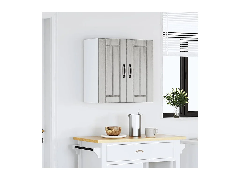 Armoire murale de cuisine sonoma gris bois ingénierie