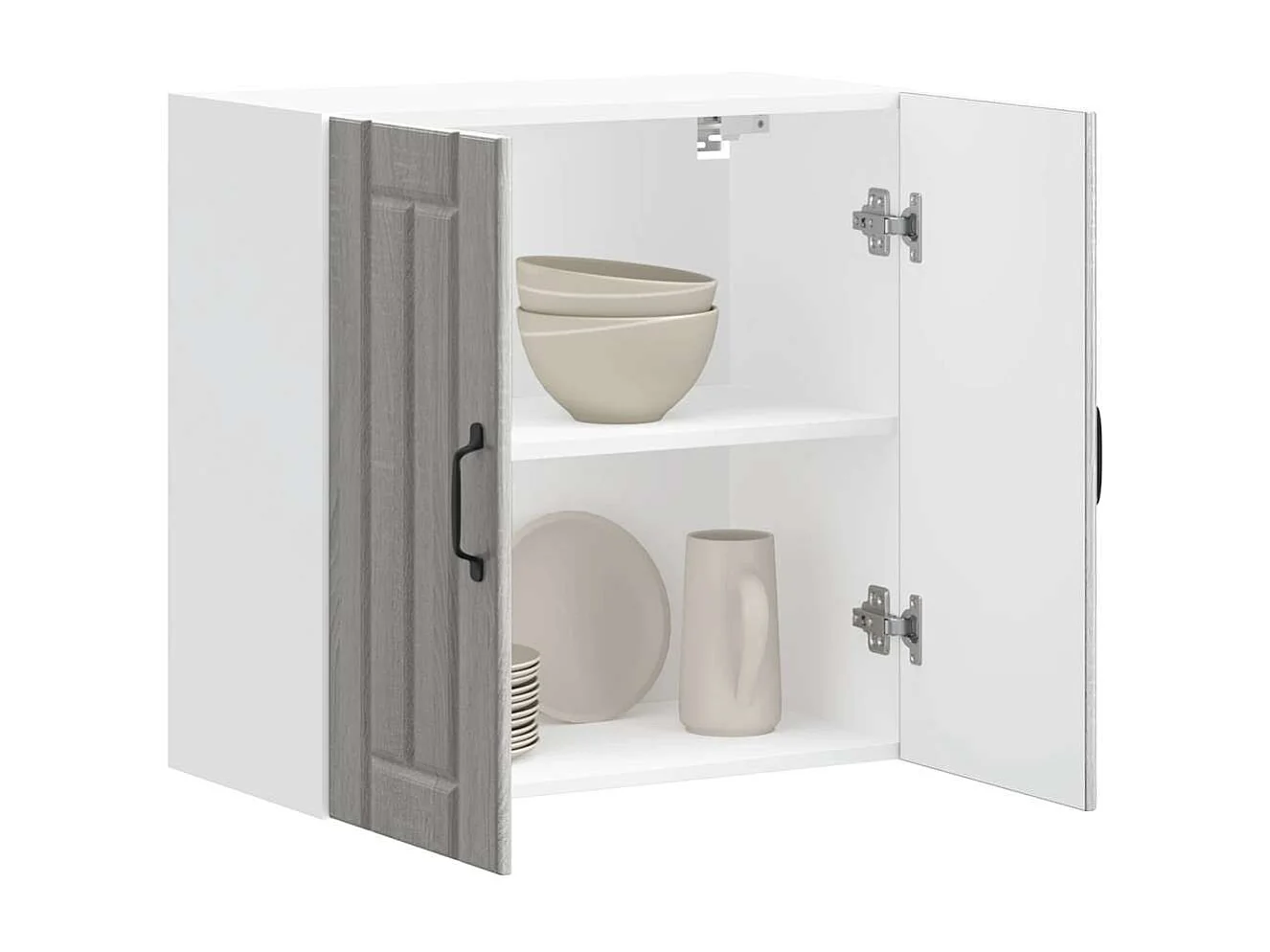 Sonoma Gray Engineered Wood Keukenwandkast