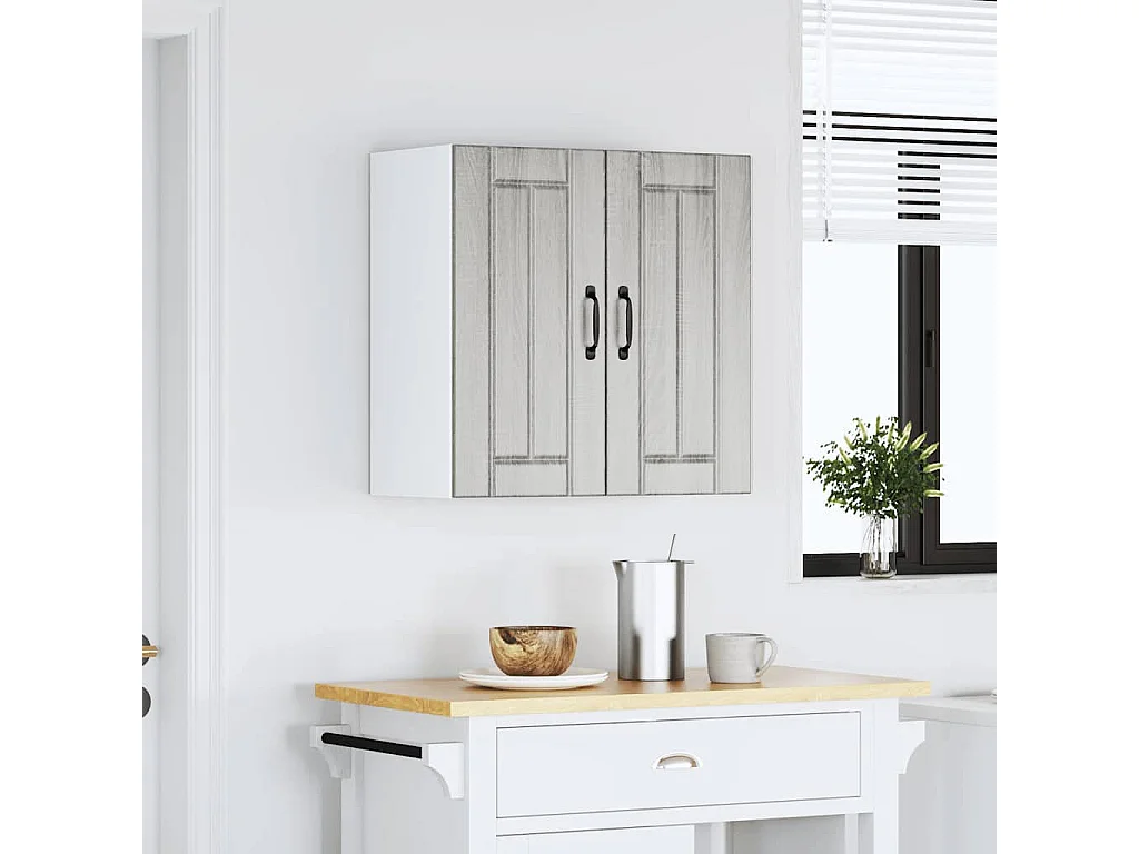 Sonoma Gray Engineered Wood Keukenwandkast