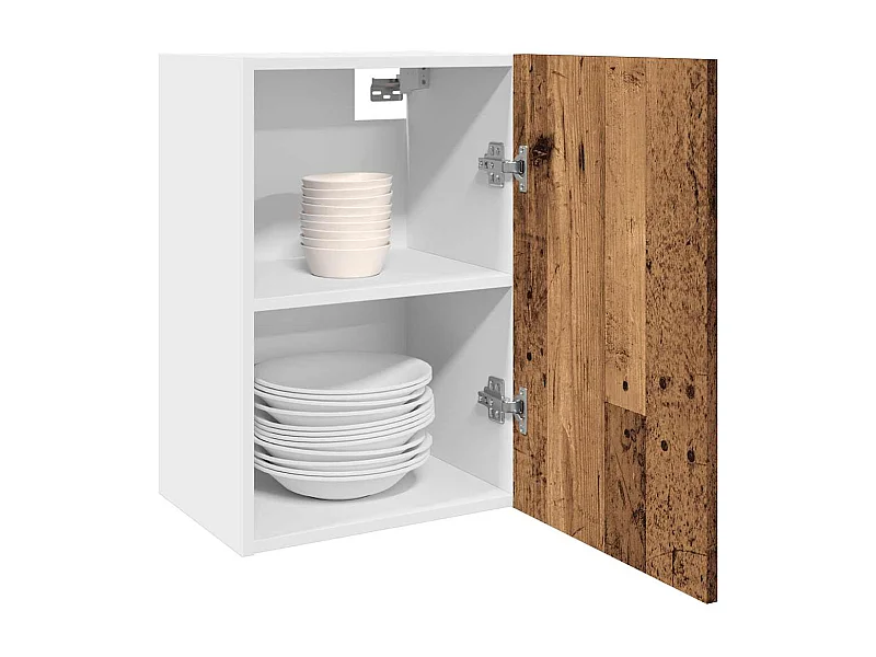 Armoire suspendue vieux bois 40x31x60 cm