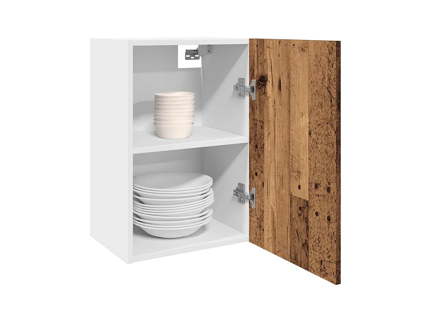 Armoire suspendue vieux bois 40x31x60 cm