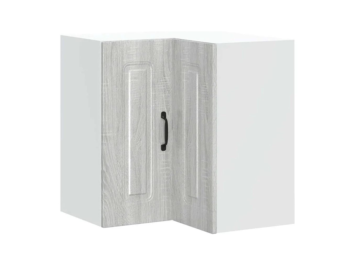 Armoire murale d'angle de cuisine sonoma gris